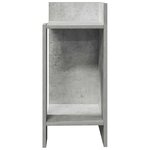 vidaXL Table d'appoint avec étagère gris béton 25 5x27x60 cm