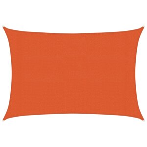 vidaXL Voile d'ombrage 160 g/m² rectangulaire orange 3x5 m PEHD