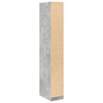 vidaXL Garde-robe gris béton 30x50x200 cm bois d'ingénierie