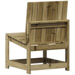 vidaXL Salon de jardin 3 Pièces bois de pin imprégné