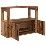 vidaXL Buffet Bois ancien 80 x 30 x 60 cm Bois d'ingénierie