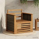 vidaXL Sofa de milieu extérieur Naturel