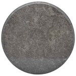 vidaXL Dessus de table Noir Ø60x2 5 cm Marbre
