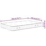 vidaXL Matelas à ressorts ensachés dureté moyenne 120x200 cm