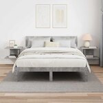 vidaXL Table de chevet 2 Pièces Gris béton 40 x 30 x 25 cm