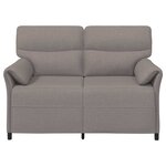 vidaXL Canapé 100  polyester  cadre en métal  MDF  Contreplaqué