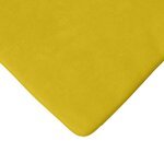 vidaXL Coussins de siège 4 Pièces Jaune 40 x 40 x 3 cm Velours