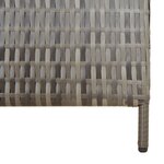 vidaXL Cloison de séparation 6 panneaux gris résine tressée