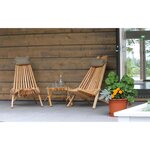 Chilienne scandinave avec repose-pieds aulne