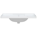 vidaXL Évier salle de bain blanc 91 5x48x23 cm rectangulaire céramique