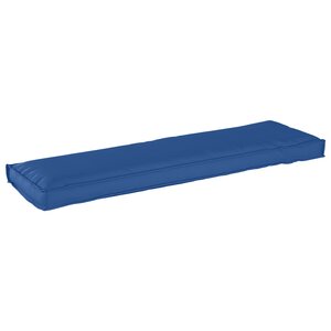 vidaXL Coussin pour banc de palette Bleu royal 140 x 40 x 8 cm