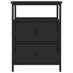 vidaXL Tables de chevet 2 Pièces noir 44x45x60 cm bois d’ingénierie