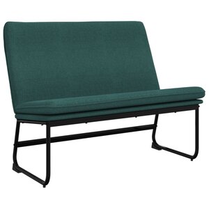 vidaXL Banc Vert foncé 100x75x76 cm Tissu