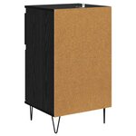 vidaXL Buffet avec tiroir Chêne noir 35 x 40 x 70 cm Bois d'ingénierie