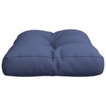 vidaXL Coussin de palette bleu marine 50x40x12 cm tissu