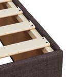 vidaXL Sommier à lattes de lit avec matelas Marron foncé 140x200 cm