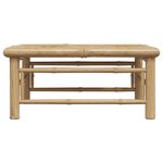 vidaXL Table de jardin 65x65x30 cm Bambou