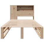 vidaXL Lit bibliothèque sans matelas 90x190 cm bois massif