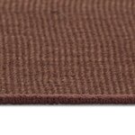 Vidaxl tapis en jute avec support en latex 140 x 200 cm marron foncé