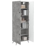 vidaXL Ensemble de Meubles 2 Pièces Gris béton Bois d'ingénierie