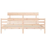 vidaXL Cadre de lit sans matelas bois massif