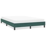 vidaXL Cadre de lit sans matelas vert foncé 160x220 cm velours