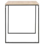 vidaXL Bureau d'ordinateur Noir et chêne 120x60x70 cm