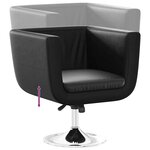 vidaXL Chaise de bar lot de 2 cuir artificiel noir