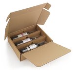 Boîte avec calage carton et film intégré 39 5x23x12cm (lot de 25)