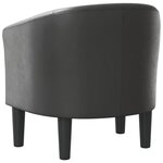 vidaXL Chaise cabriolet gris similicuir