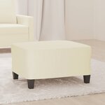 vidaXL Repose-pied Crème 70x55x41 cm Similicuir