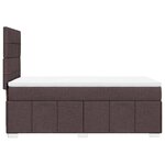 vidaXL Sommier à lattes de lit avec matelas Marron foncé 100x200 cm