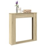 VidaXL Cadre de cheminée chêne sonoma 100x20x100 cm bois d'ingénierie