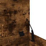 vidaXL Boîte de rangement chêne fumé 100x42x46 cm bois d'ingénierie