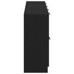 vidaXL Buffets 2 Pièces Chêne Noir 60x30x70 cm Bois d'ingénierie
