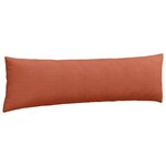 vidaXL Coussins de canapé 2 Pièces Rouge orange 145 x 40 cm