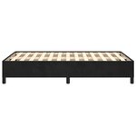 vidaXL Cadre de lit sans matelas noir 120x190 cm velours