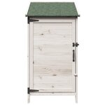vidaXL Abri de jardin Blanc 59 x 56 x 113 5 cm Bois de Sapin Massif