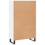 vidaXL Buffet haut blanc 69 5x31x115 cm bois d'ingénierie