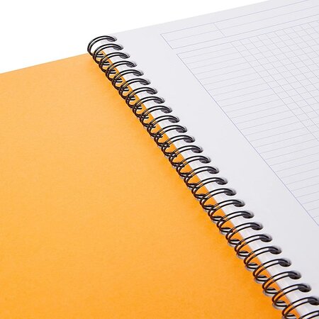 Rhodia Cahier à Spirale (Reliure Intégrale) Notebook Orange - A4+