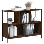 vidaXL Bibliothèque chêne marron 102x28x77 5 cm bois d'ingénierie