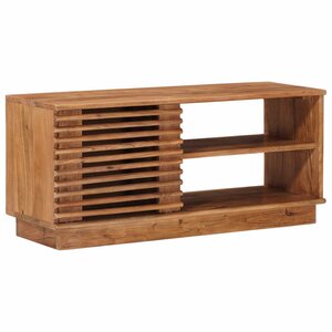 vidaXL Meuble TV avec stockage avec porte Naturel 90 x 30 x 40 cm