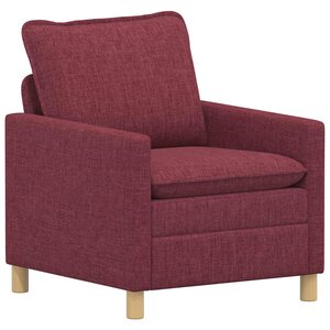 vidaXL Canapé Bordeaux 76 x 81 x 87 5 cm Tissu