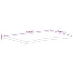 vidaXL Dessus de bureau avec courbe 90x50x2 5 cm manguier massif brut