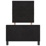 vidaXL Lit à ressorts avec tête de lit Noir 80 x 200 cm Velours