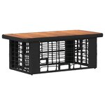 vidaXL Ensemble de salle à manger pour jardin 4 Pièces Noir et gris