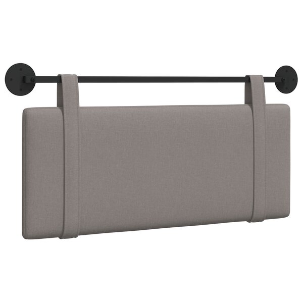vidaXL Tête de lit suspendue Taupe tissu