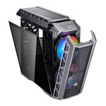 COOLER MASTER MasterCase H500P Gunmetal Mesh ARGB Boîtier PC Gaming (ATX, Panneau en verre trempé, 2x200mm ARGB)