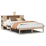 vidaXL Lit bibliothèque sans matelas 120x190 cm bois de pin massif