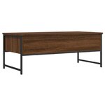 vidaXL Table basse chêne marron 101x49x39 5 cm bois d'ingénierie